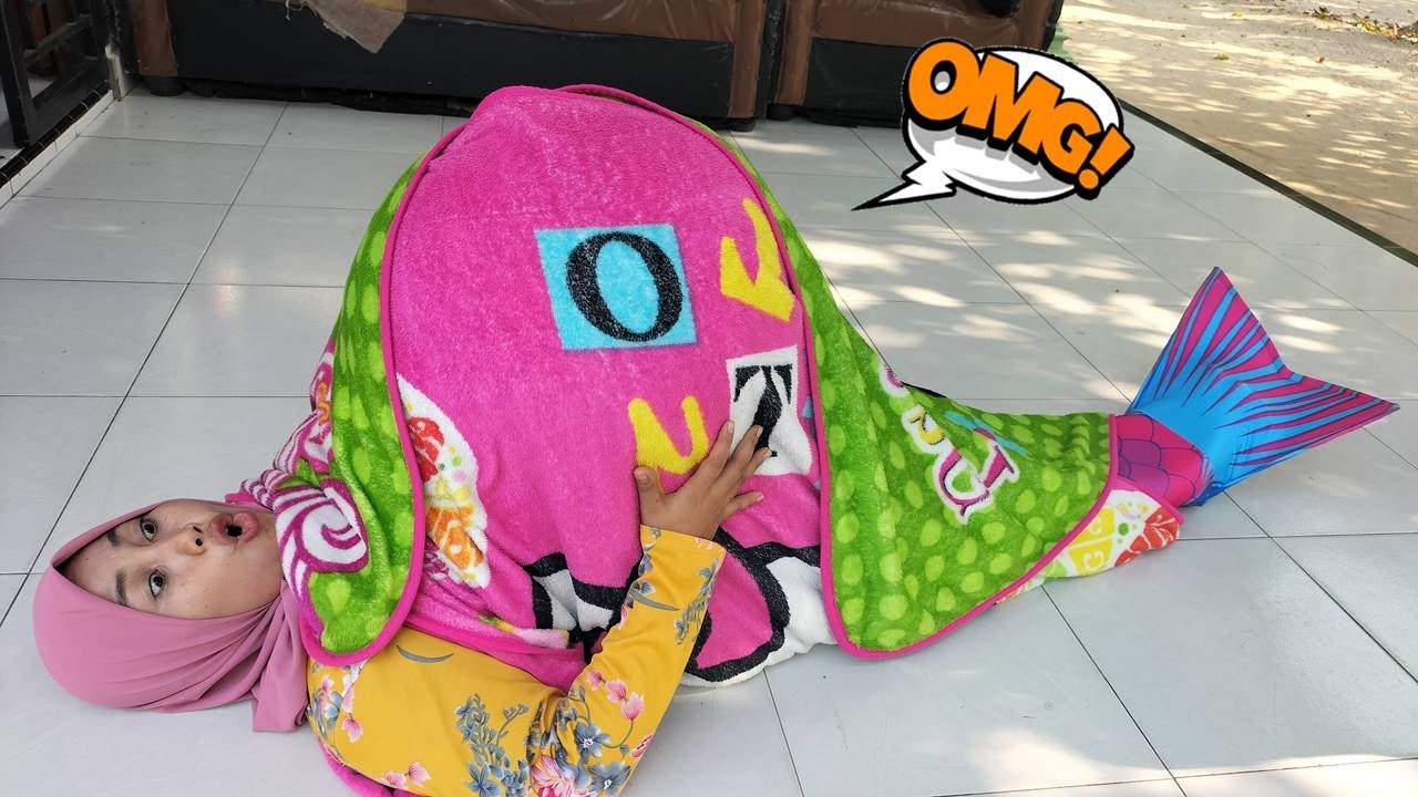 Drama Lucu 😂😍 Ibu Hamil Melahirkan Terbelit Selimut Jadi Putri Duyung