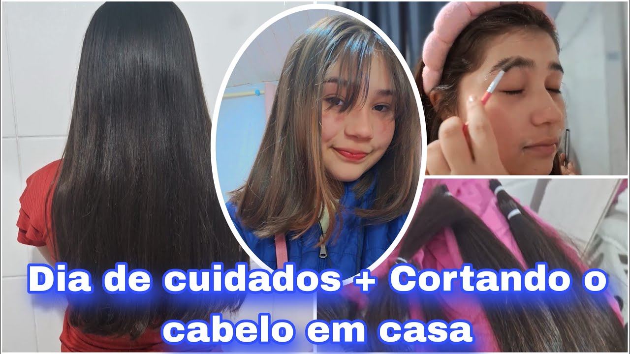 CORTANDO O CABELO EM CASA DEPOIS DE MUITO TEMPO