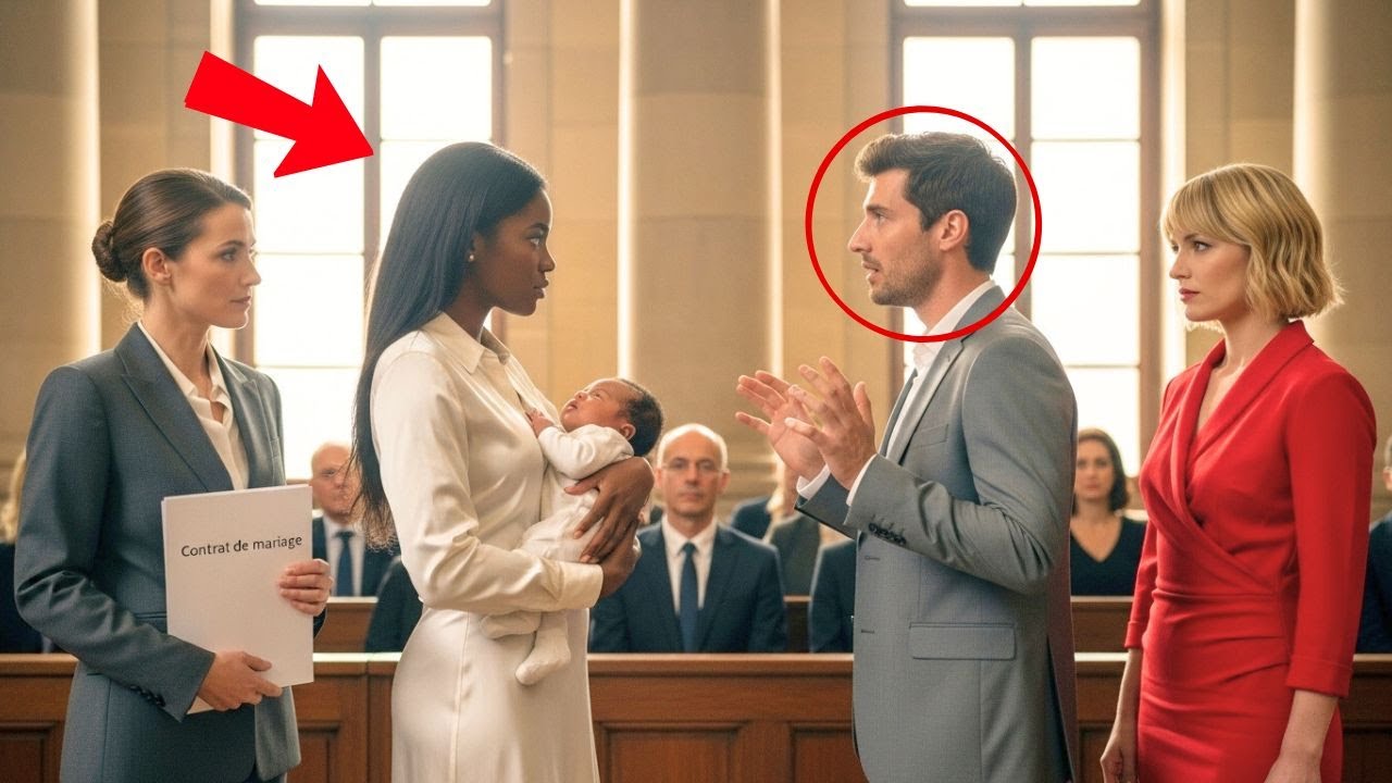 Il la trompe pendant l’accouchement — elle arrive au tribunal avec son bébé et un contrat oublié