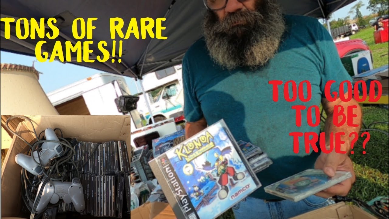 Flea Market Falcon Finds Box O' PSone Games