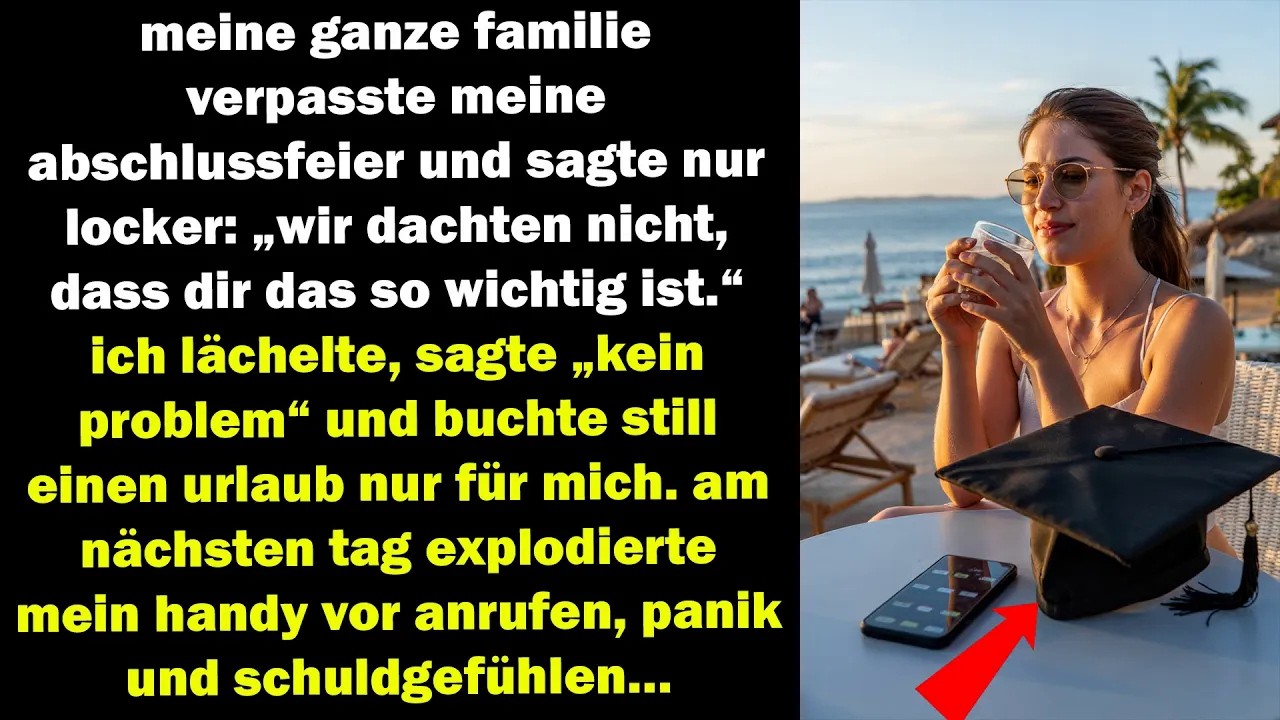 meine familie kam nicht zu meinem abschluss  am nächsten tag bereuten sie alles in panik und tränen…