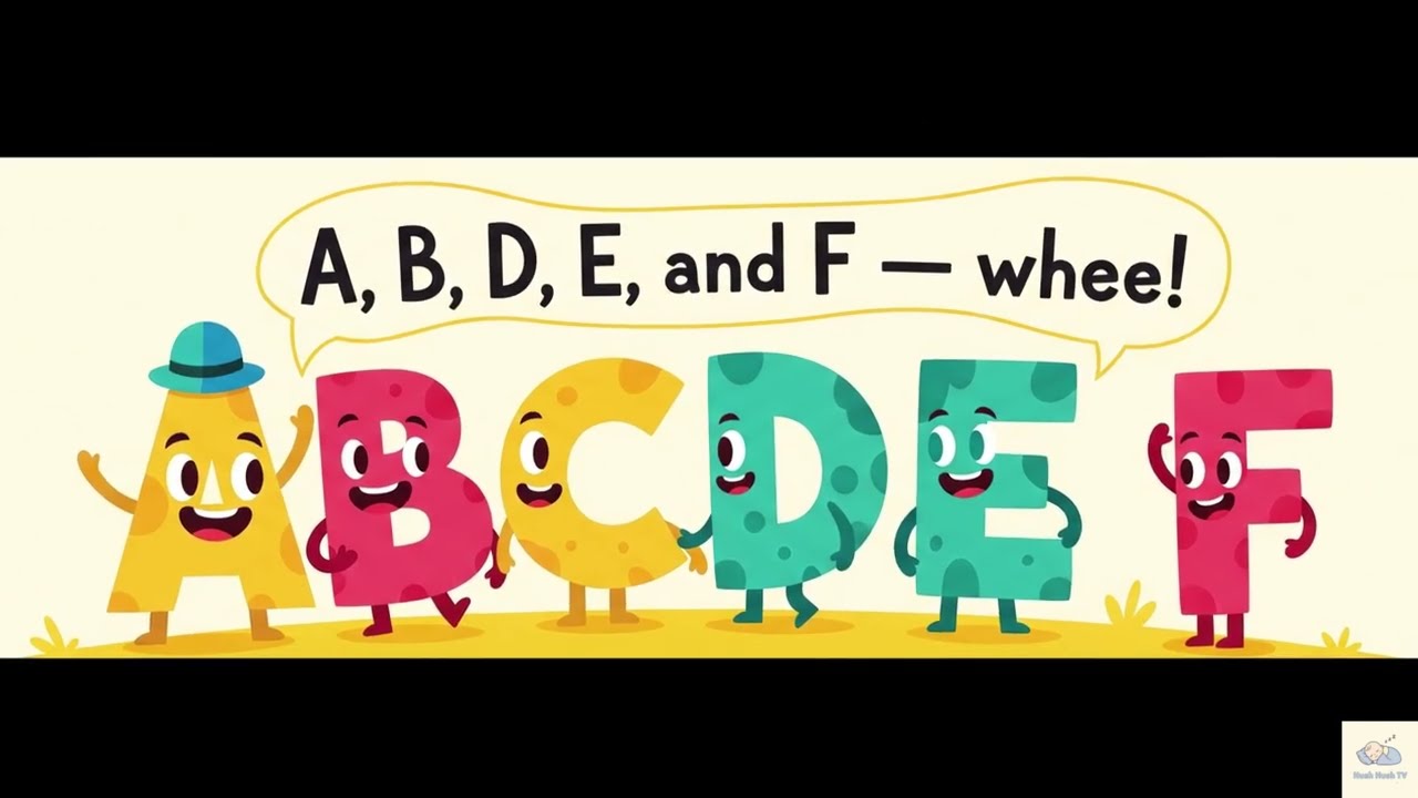 Hush Hush TV - ABC Parade! Letters A to F Song for Kids | Learn Alphabet with Music