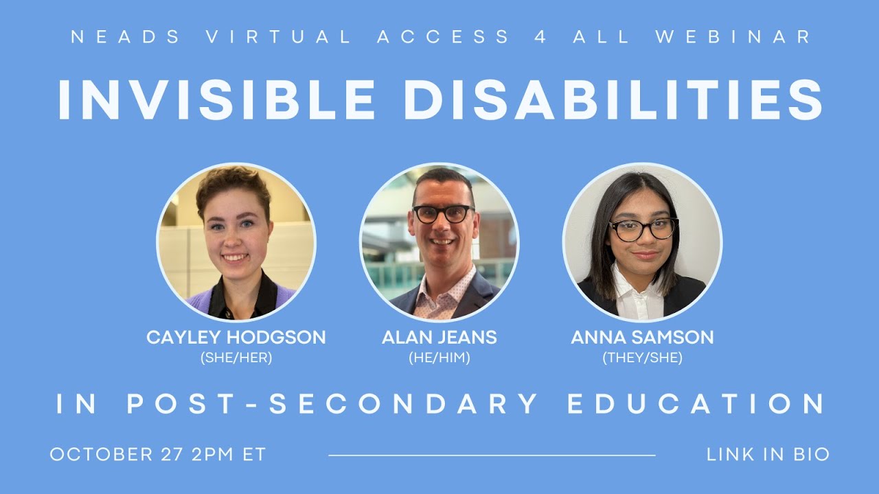 Invisible Disabilities in Post-Secondary Education