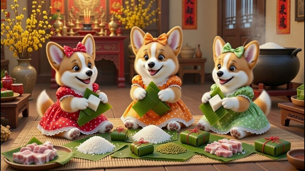 🌸 Tết Vui Hơn Khi Biết Chia Sẻ 🧧 | Câu Chuyện Dạy Bé Biết Chia Sẻ, Cố Gắng Và Tình Bạn Đẹp | Puppy