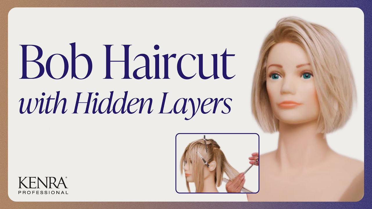 How to Cut a Short Bob with Internal Layers | Ghost Layers Hair Tutorial | Kenra Professional