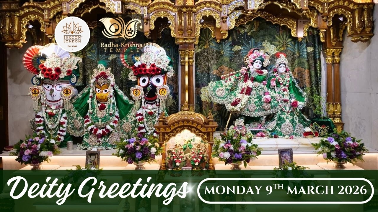 Deity Greetings | Guru Puja | Srila Prabhupada's Recorded Lecture - 09.03.2026