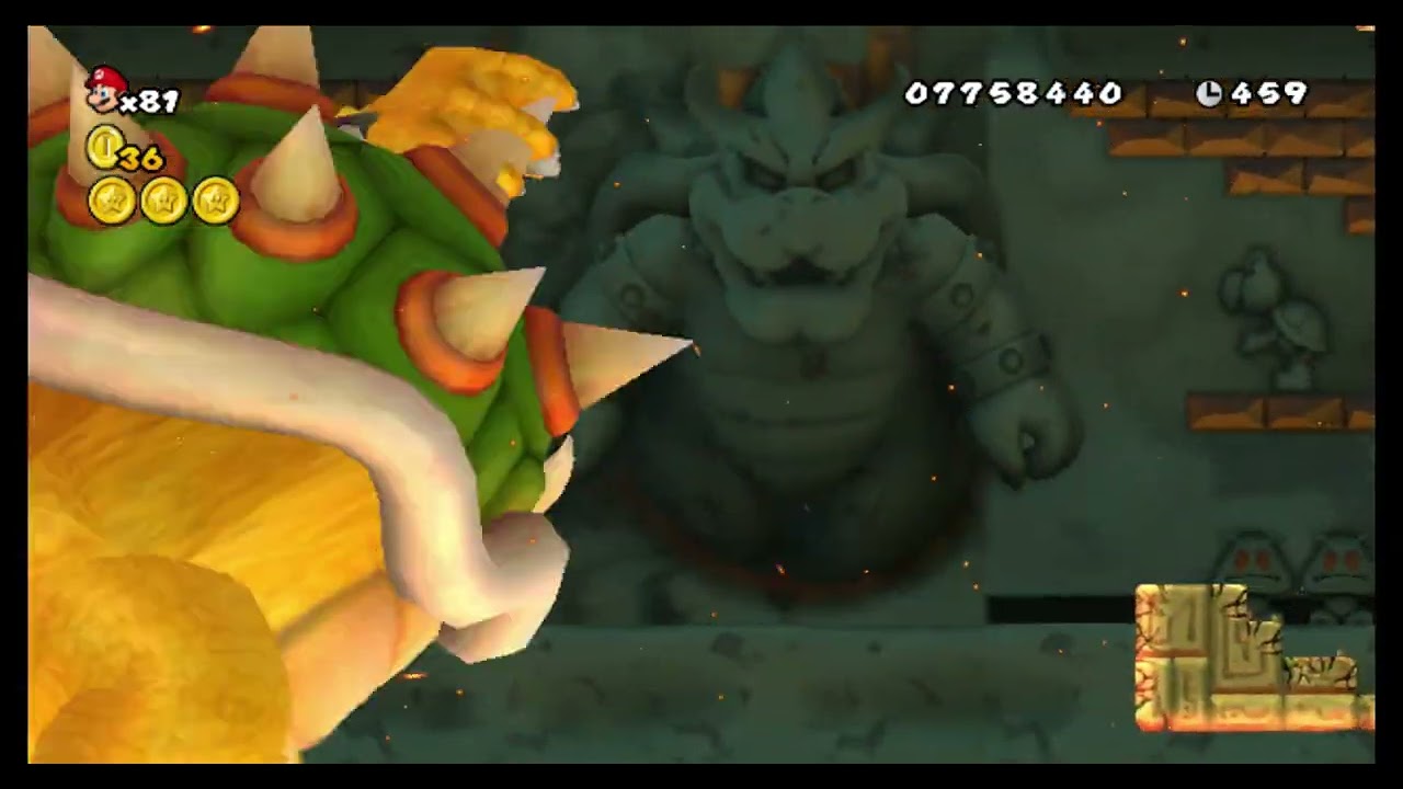 Ultimate New Super Mario Bros Wii Bowser Body Slam Corruption Craziness 3