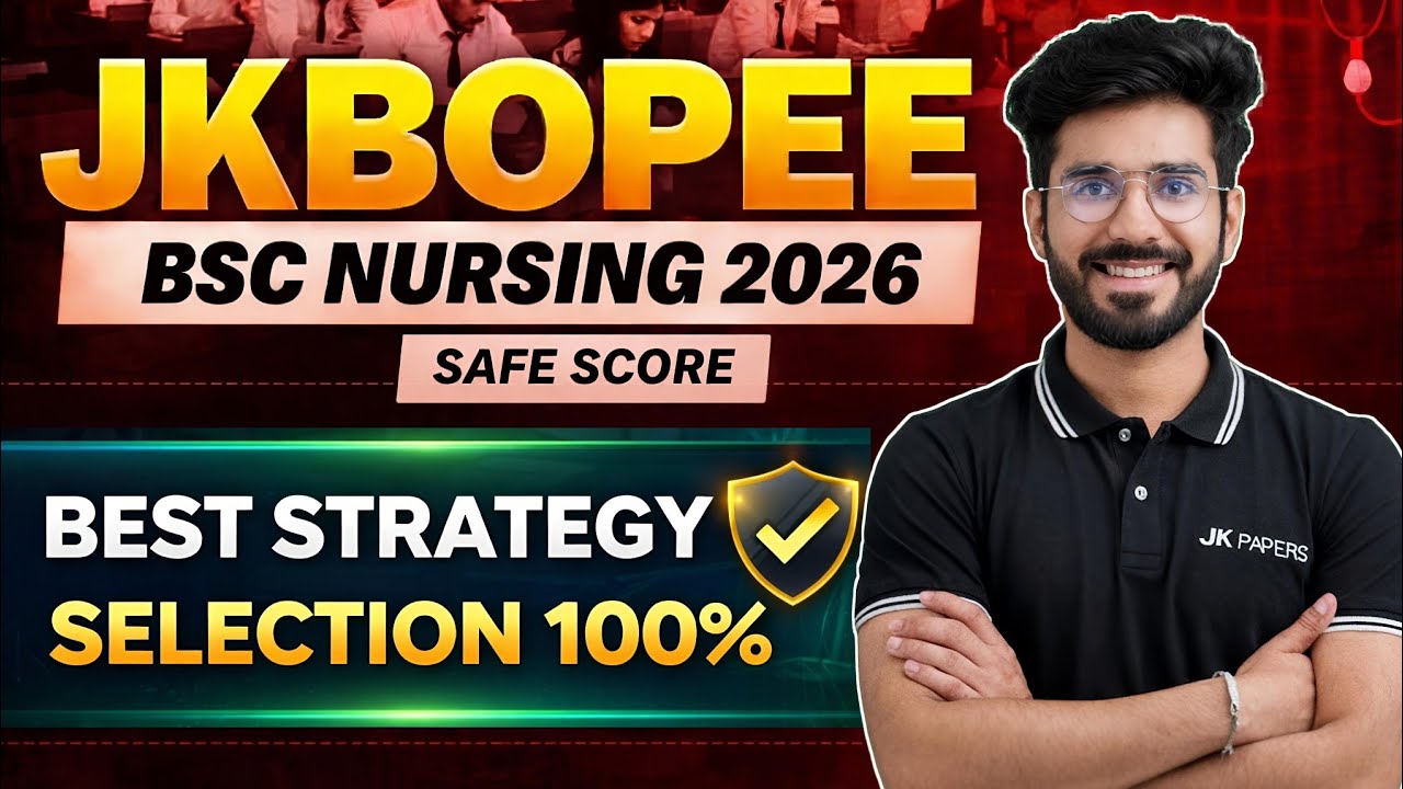 jkbopee bsc nursing 2026 | last 2 month strategy 😱| safe score | previous year cutoff | 
