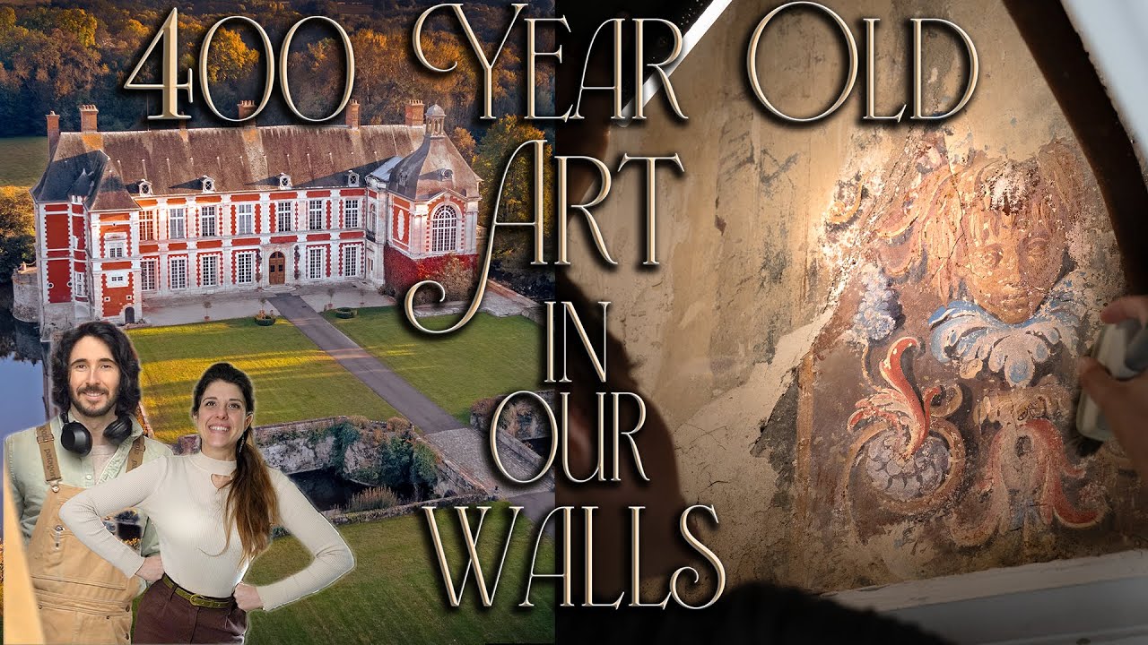 We Uncovered 400 Year Old ARTWORK In Our French CASTLE WALLS