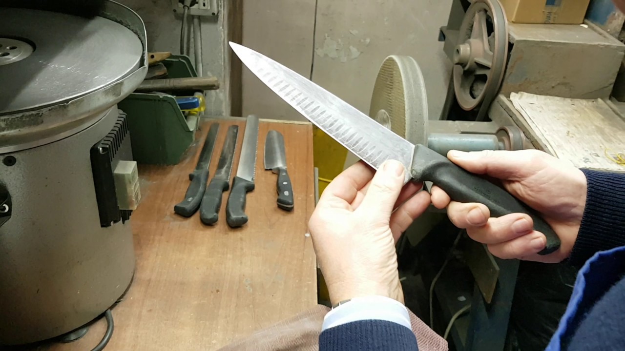 Affilatura a pietra Coltello Cuoco