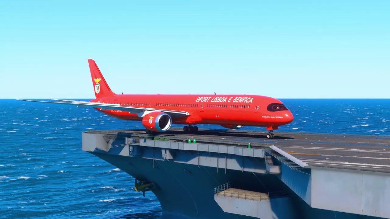 UNREAL Boeing 787 Takeoff from Aircraft Carrier | Impossible Heavy Jet Launch | MSFS 2020