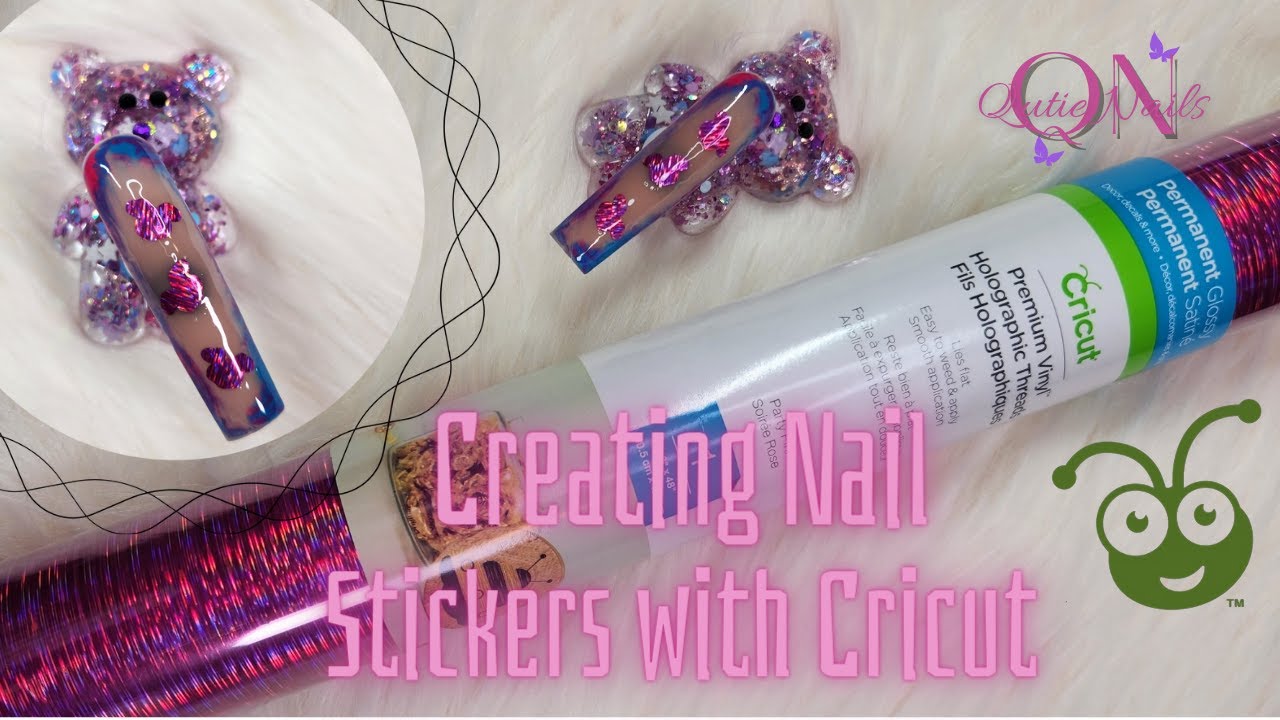 How I Make Nail Stickers Using My Cricut (updated version) #qutienails