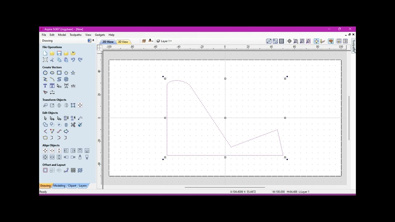 Standing Holder sederhana dalam vetric Aspire