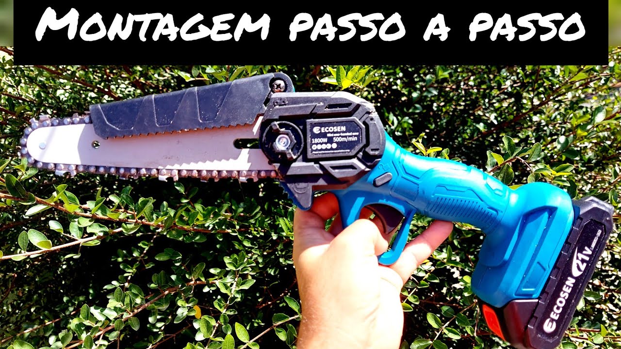 Como montar sua mini moto serra simples e fácil.  #passo a passo.