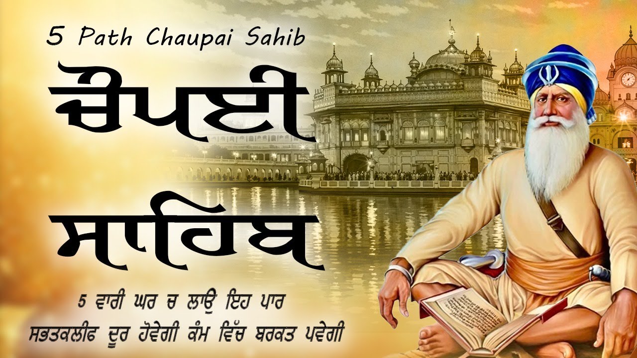 28-01-2026 ਚੌਪਈ ਸਾਹਿਬ - Chaupai Sahib 5 Paath | New ਚੌਪਈ ਸਾਹਿਬ Da Path | ਚੌਪਈ ਸਾਹਿਬ | #chaupaisahib
