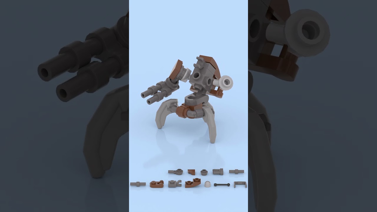 LEGO Micro Droideka 🤖⚡ The Smallest Destroyer Droid Ever Built! 💣🧱 