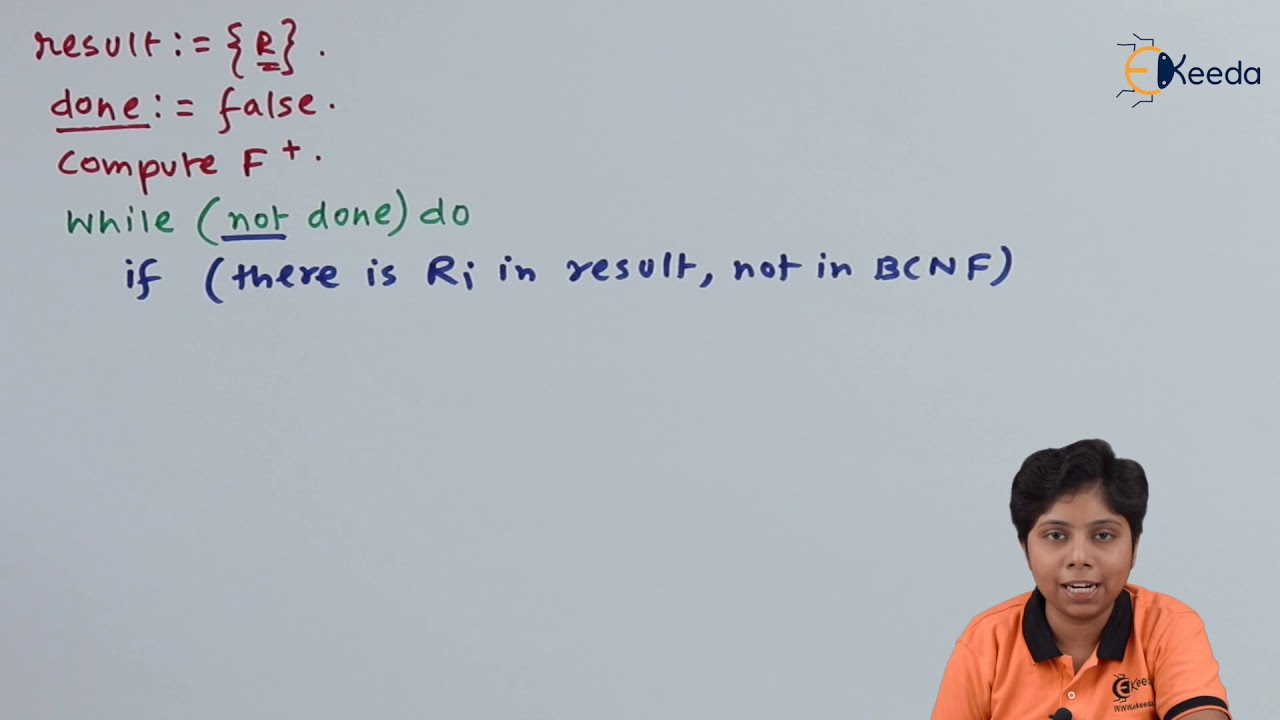 Decomposition in BCNF and 3NF - Relational Database Design - Database Management System