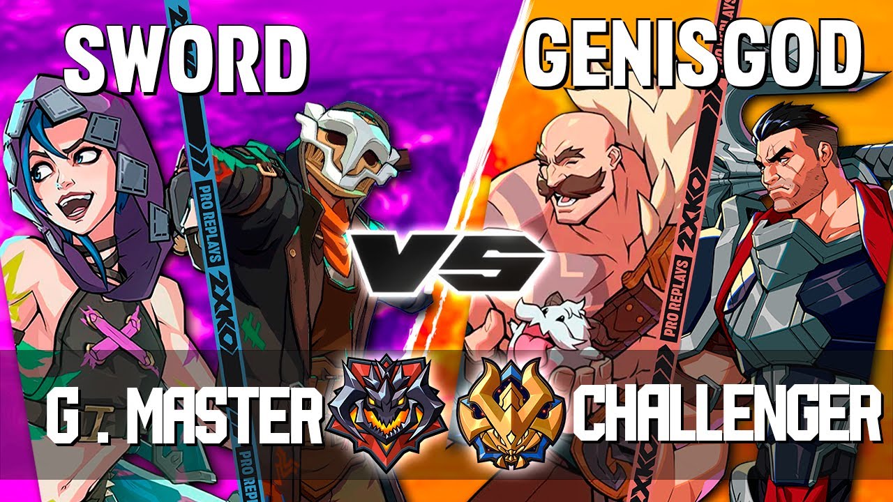 2XKO ▰ SWORD (Ekko-Jinx) vs GENISGOD (Braum-Darius) ▰ 2XKO Pro level replays