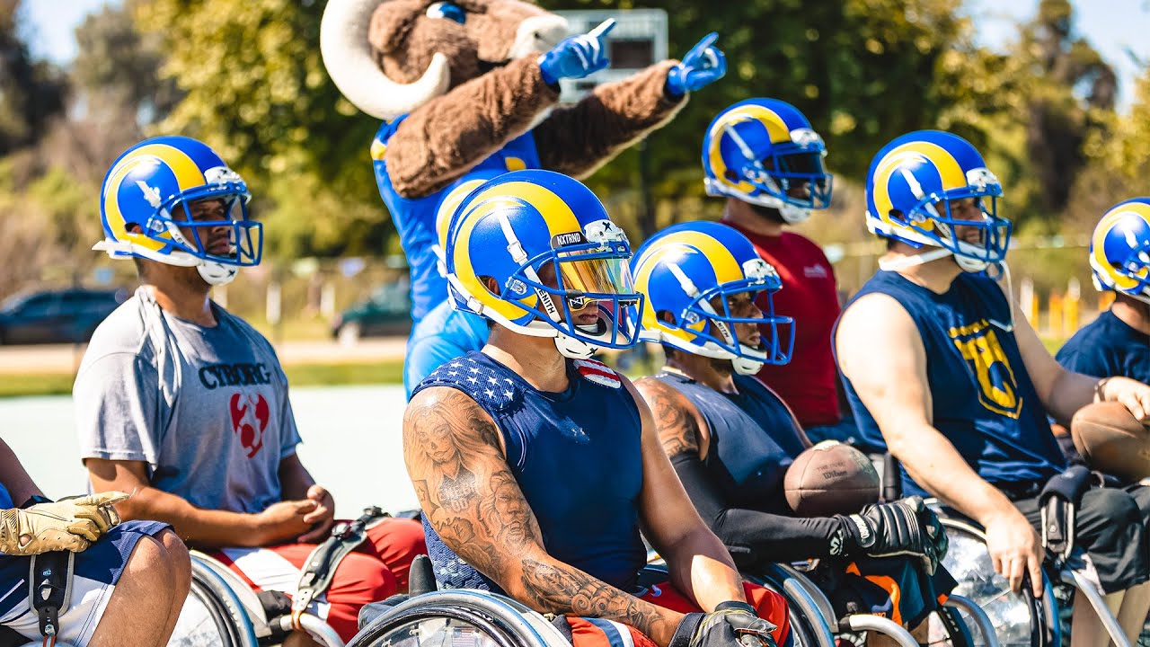 Power Of Football 💙 Rams & The Hartford Empower Athletes Through The Rams Wheelchair Football Team