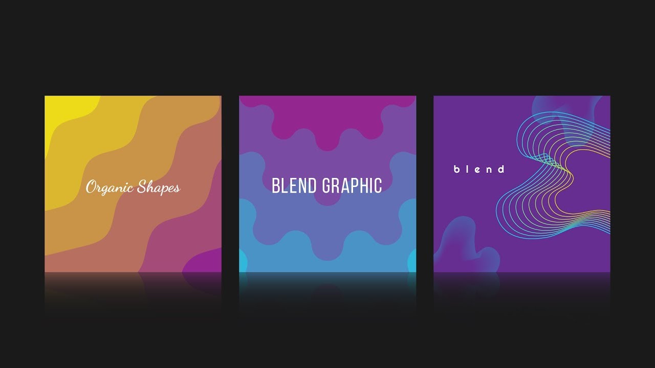 สร้าง Abstract Background 3 แบบด้วย Blend Tool | Illustrator Tutorial
