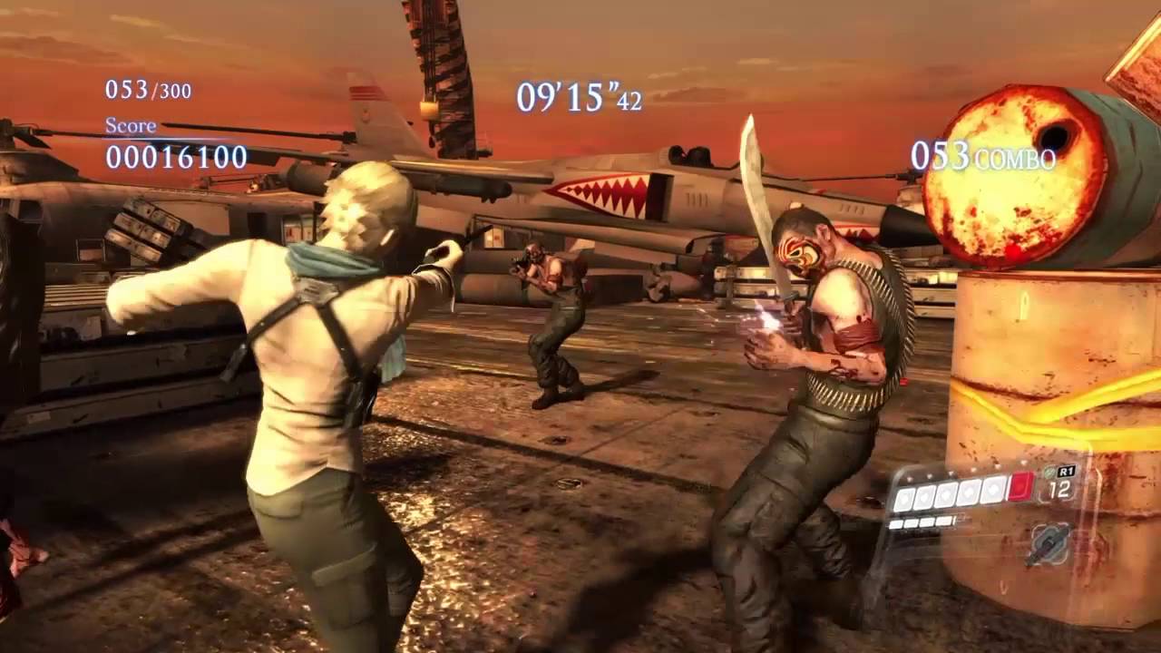 RESIDENT EVIL 6 PS4 mercenaries NO MERCY gameplay as sherry - High seas fortress