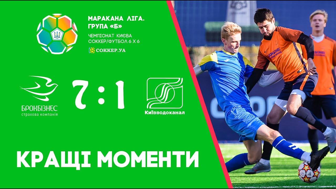 БРОКБІЗНЕС - КИЇВВОДОКАНАЛ.Маракана Ліга - Чемпіонат Києва з соккеру/футболу 6х6. 6 тур. 6 листопада