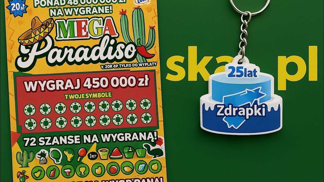 Zdrapki Lotto 🎲 MEGA PARADISO #0767 👉 PREMIERA za 20 zł