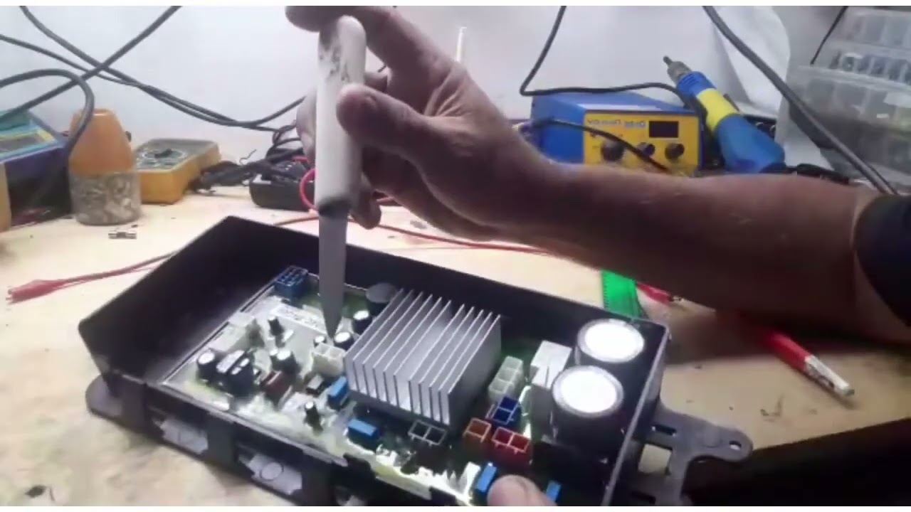 Conserto da placa da lavadora panasonic.
