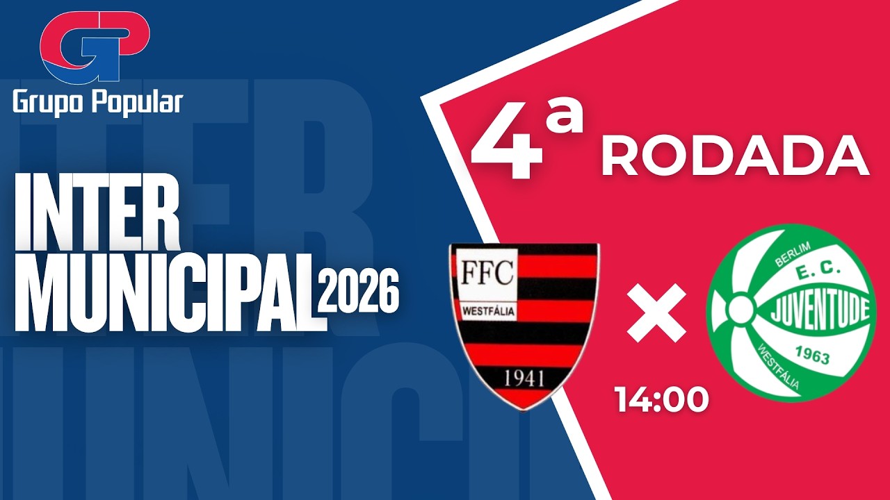 FLAMENGO X JUVENTUDE - INTERMUNICIPAL SICREDI/CERTEL 2026 - 4ª RODADA | JORNADA ESPORTIVA
