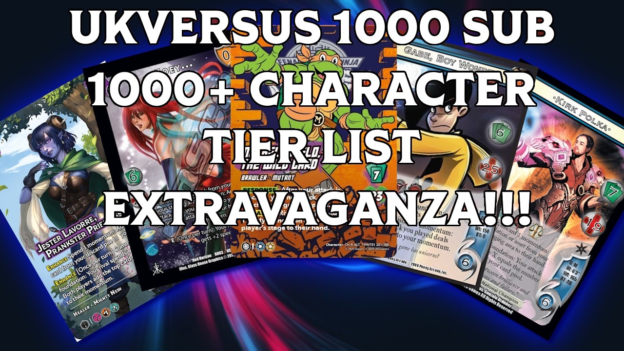1k Sub Celebration Character Tier  List Retro to Present (Hopefully)