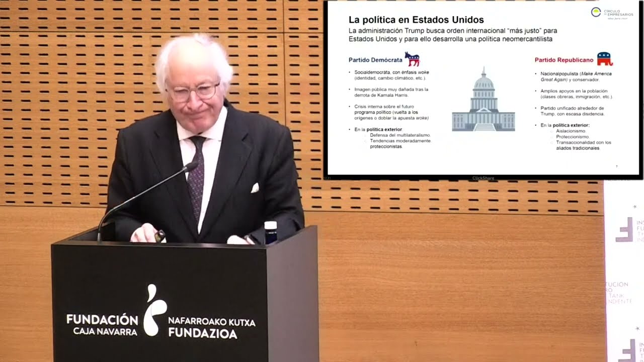Conferencia con el Presidente del Círculo de Empresarios, Juan María Nin