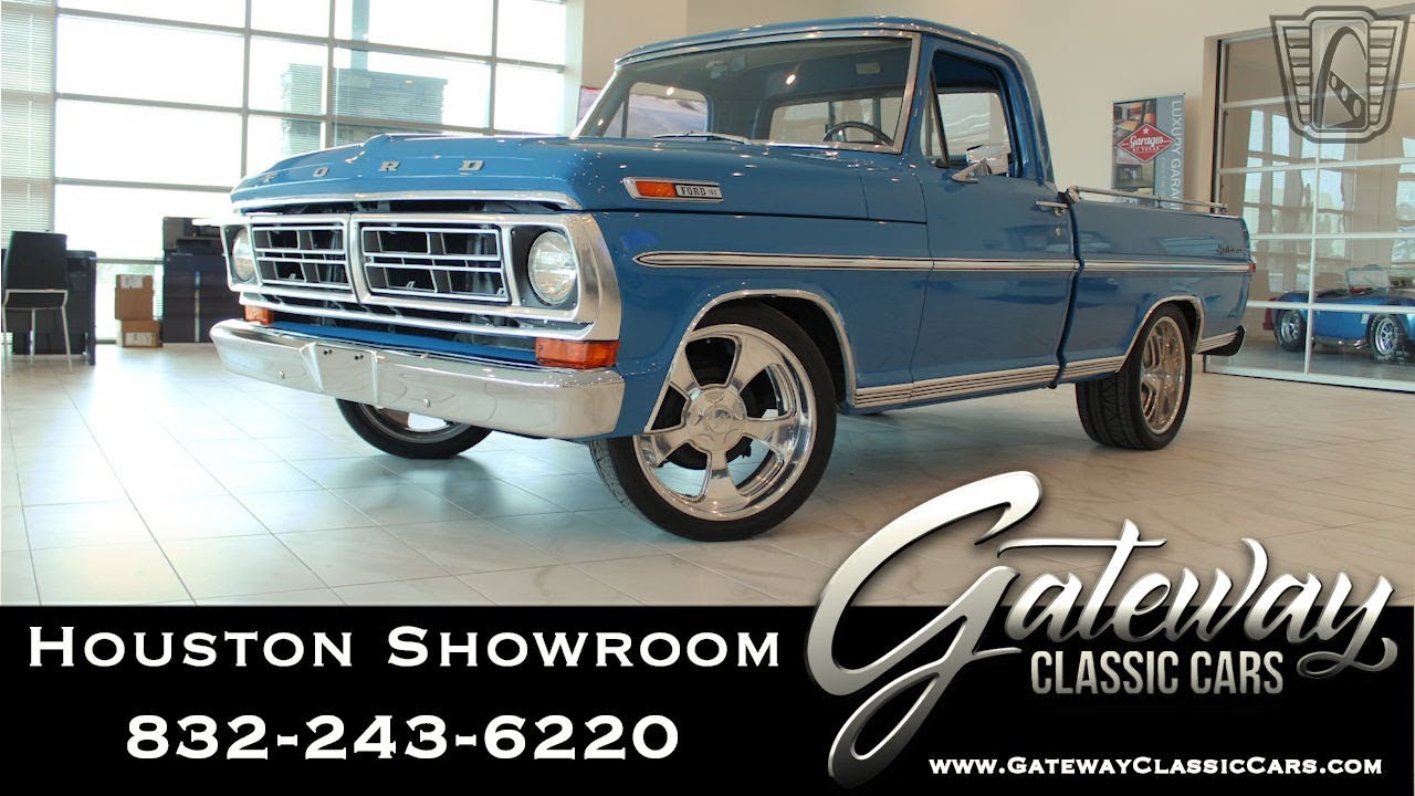 1971 Ford F100 Ranger Gateway Classic Cars #1447 Houston Showroom