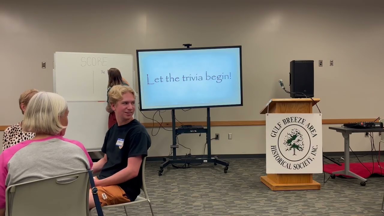 GBAHS OCTOBER 16, 2025 GM MEETING PROGRAM: “Trivia Night” by Jillian Ferini of ‘Go Retro’ Pensacola 