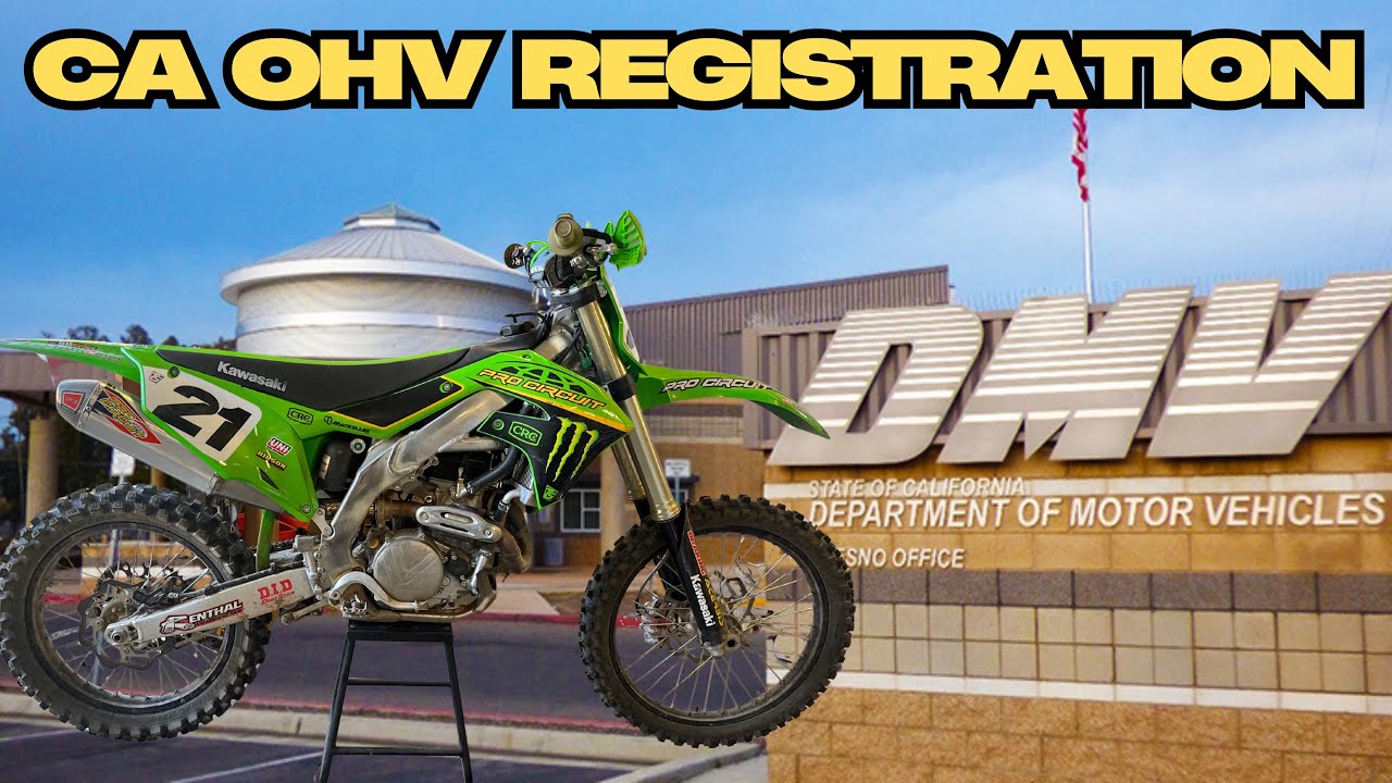 How to Register your 2022+ Dirtbike in California!! | CA OHV Red Sticker (My Experience)