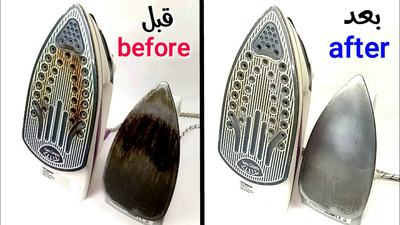 ٤ طرق مختلفه لإزالة أثار الحروق من المكواه التيڤال والسيراميك