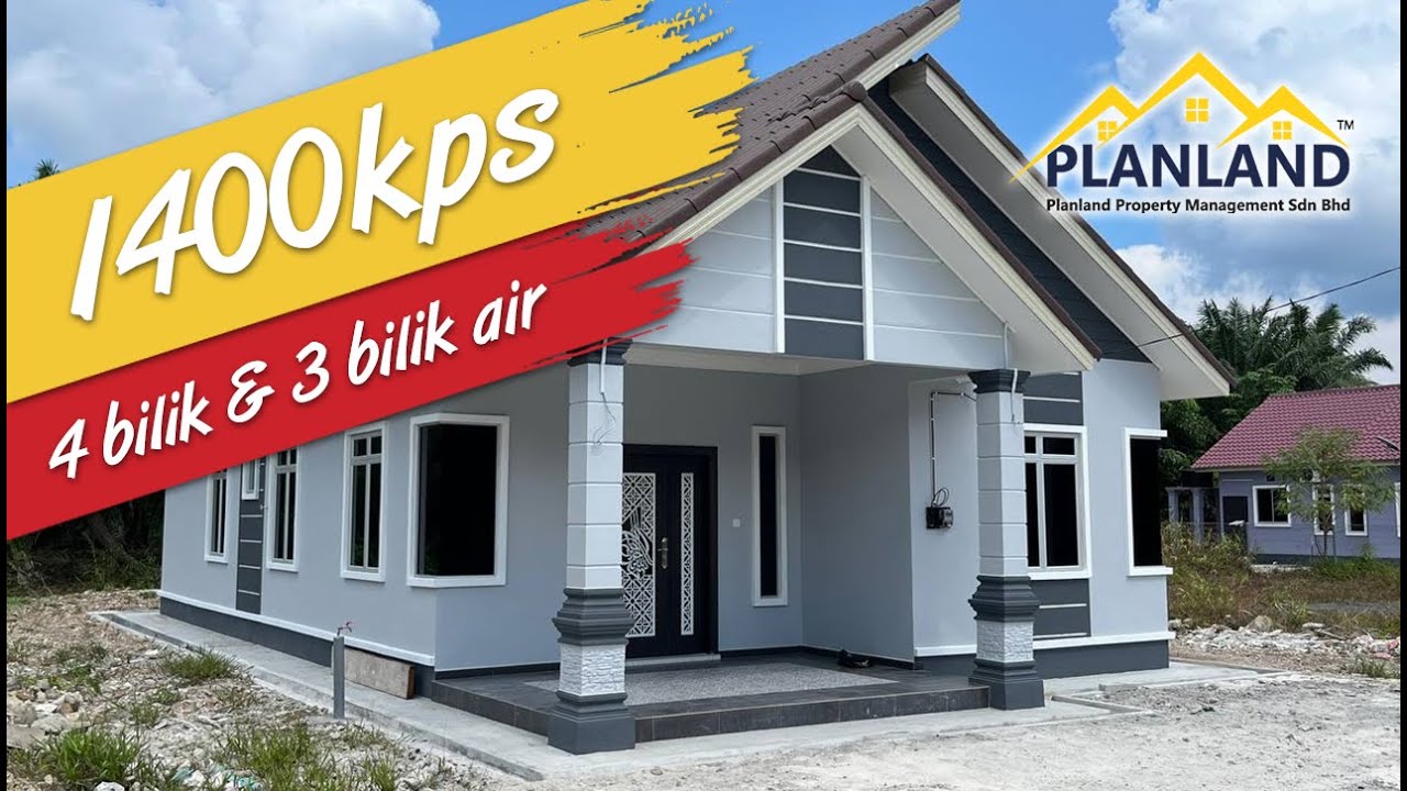 |Keluasan 1400kps | 4 Bilik Tidur + 3 Bilik Air|
