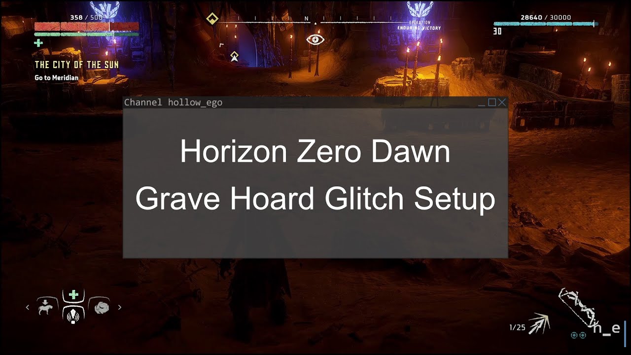 Horizon Zero Dawn - Consistent (?) Grave Hoard Glitch Setup
