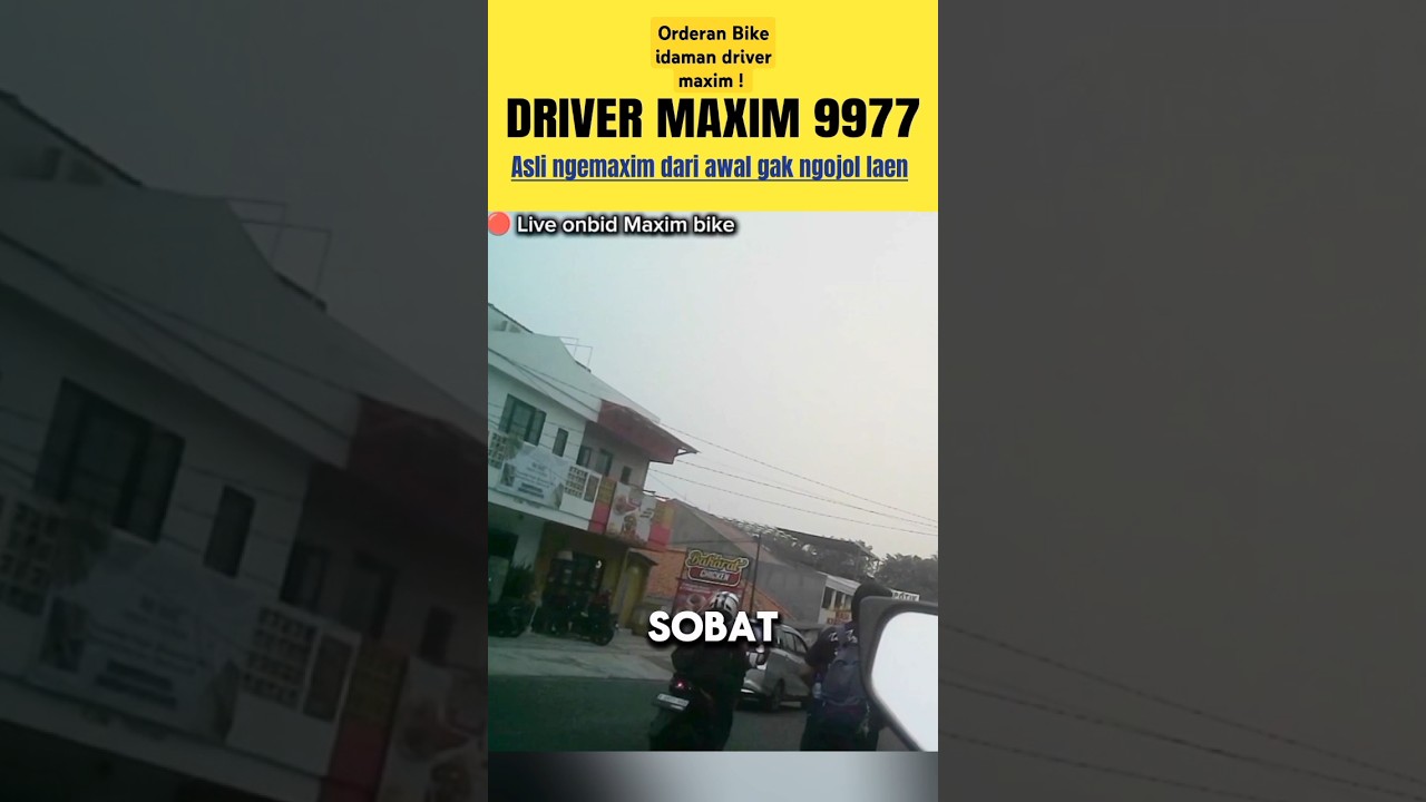 Orderan idaman driver maxim bike !