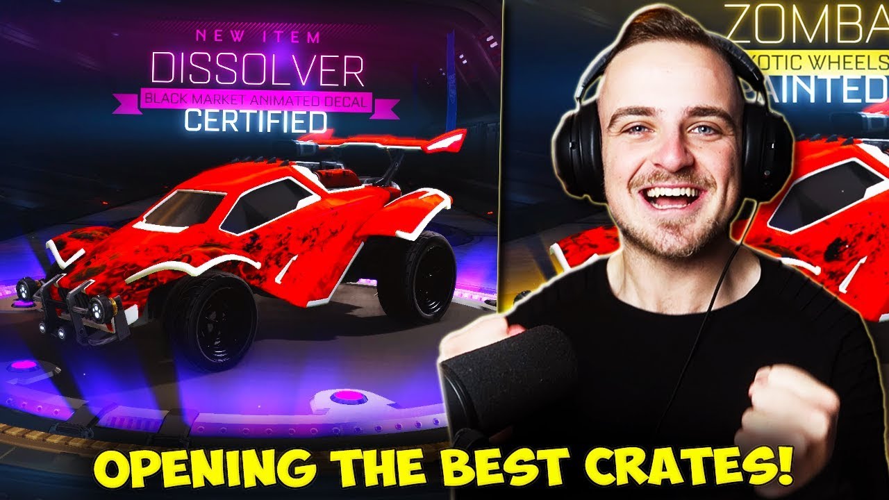 Opening the BEST crate in Rocket League to get the BEST ITEMS!