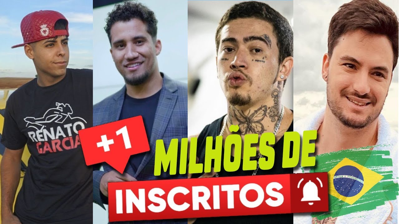 Top 10 YouTubers Mais Famosos do Brasil! Descubra Quem S&atilde;o as Celebridades do YouTube!