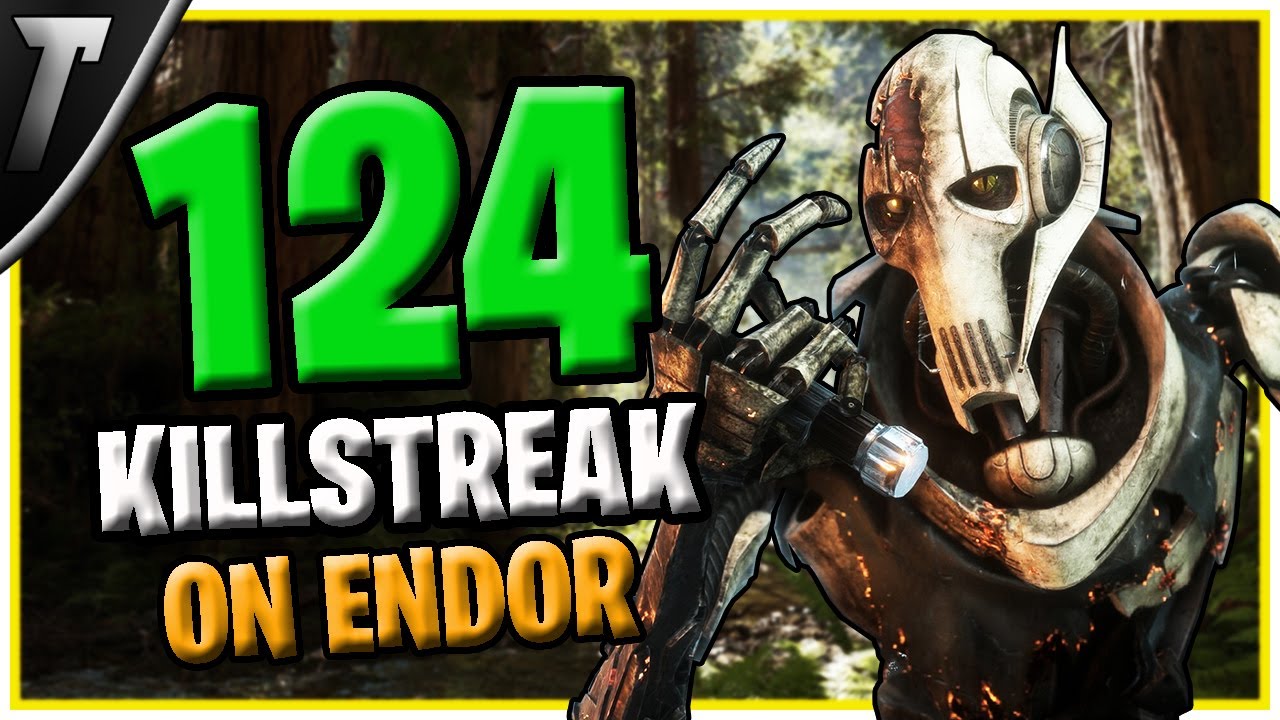 Star Wars Battlefront 2 General Grievous 124 Killstreak (Endor)
