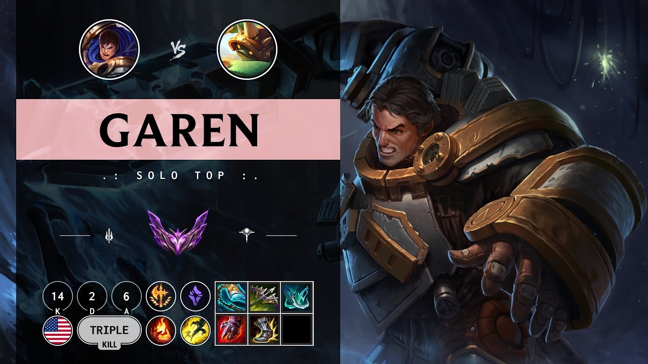Garen Top vs Rammus - NA Master Patch 14.9
