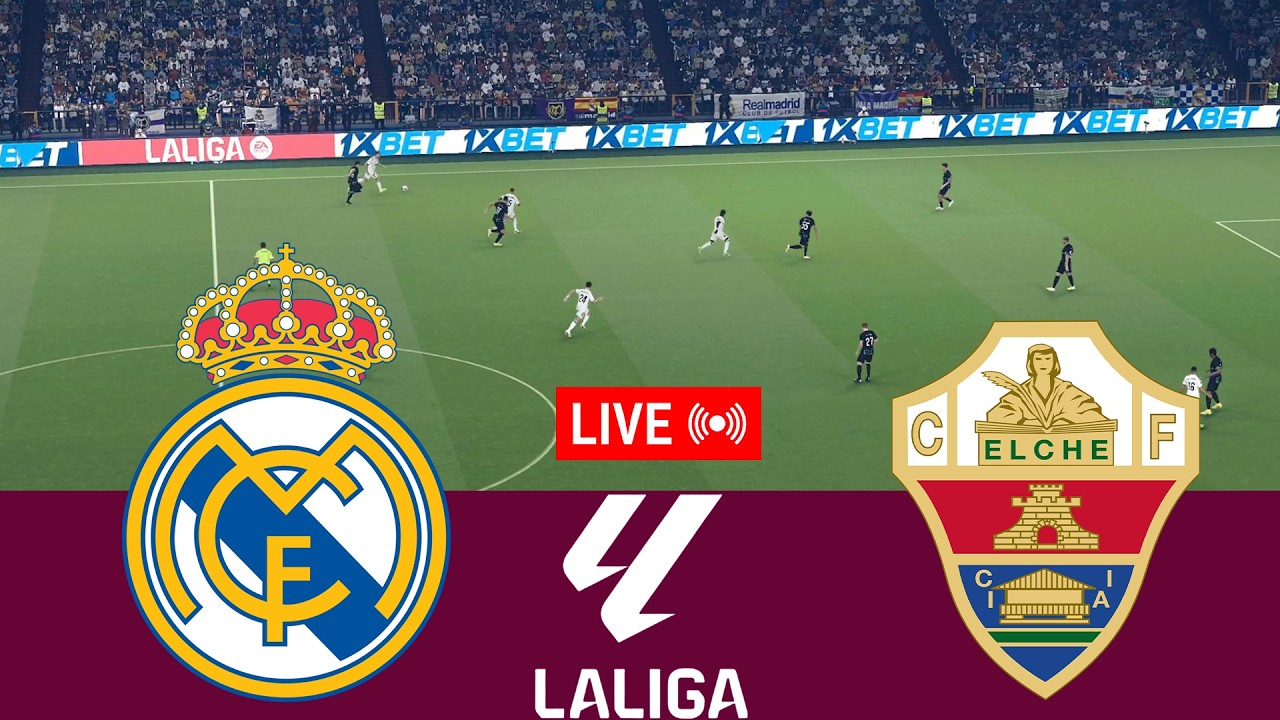 [LIVE] Real Madrid vs Elche La Liga 25/26 Full Match - Video Game Simulation