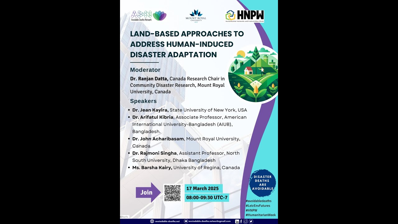 Land-Based Approaches to Address Human-Induced Disaster Adaptation