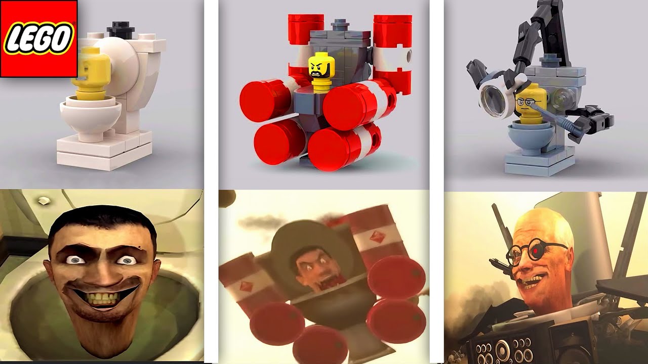 Туалеты LEGO Skibidi | Сравнение