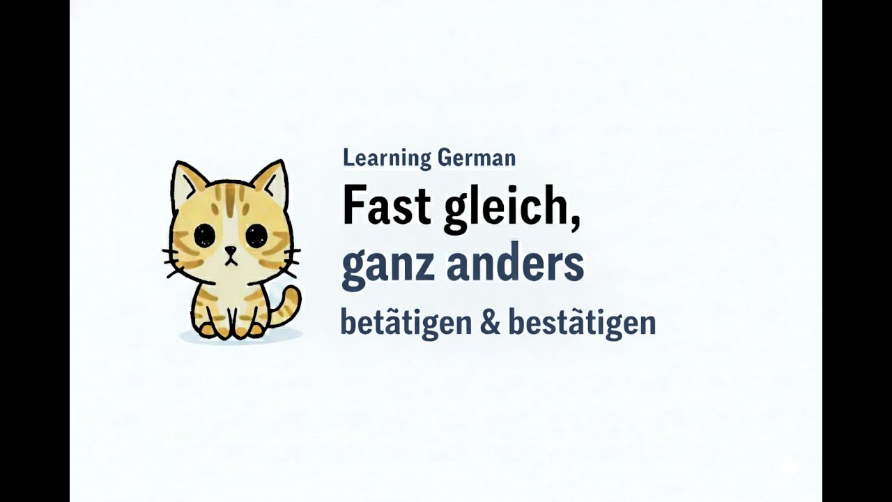 德语学习：betätigen vs. bestätigen （形近词真的分得清吗？）