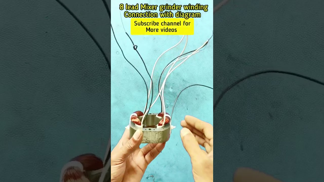 Mixi motor winding connection with diagram|Mixer grinder connection|Hi power electric works 