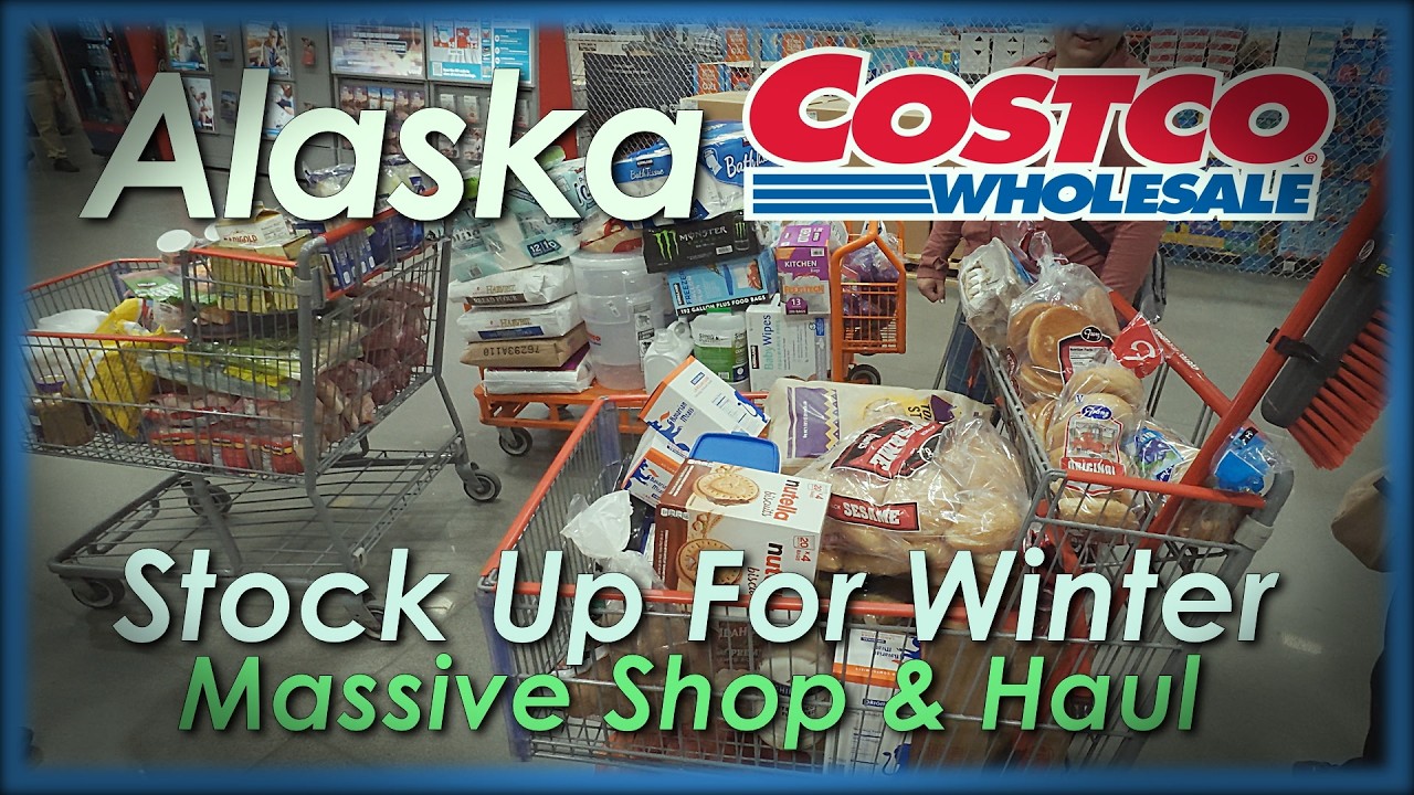 Огромная зимняя закупка в Costco на Аляске: поход по магазинам и распаковка покупок