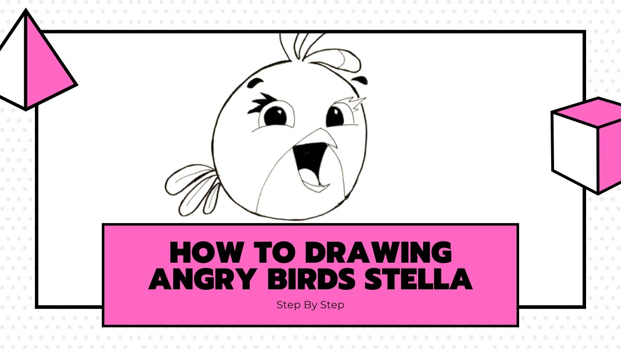 How to Draw Angry Birds Stella Easy | Step By Step