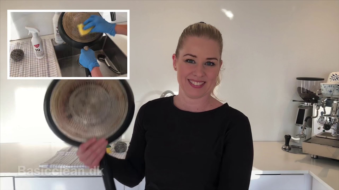 Sådan rengør du bunden af din stegepande